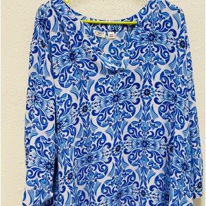 Cato women’s floral V-neck blouse size 26w/28w
